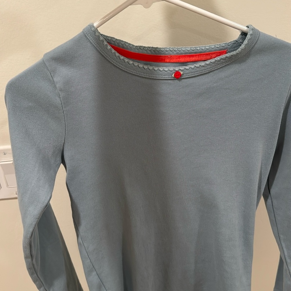 Unworn Mini Boden blue long sleeve.